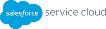 Salesforce Service Cloud标志，在新选项卡中链接到Salesforce网站。