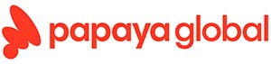 在新选项卡中链接到PapayaGloba主页的PapayaGlobal标志。