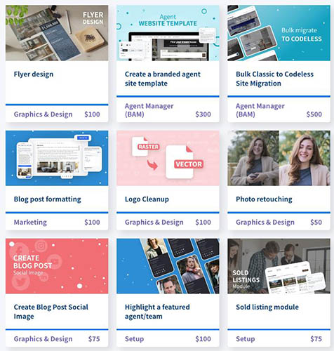 Placester services marketplace.