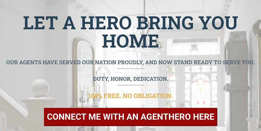 Agent Hero website titled 
